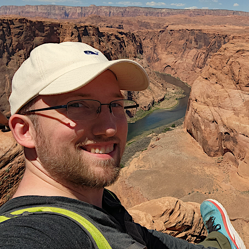 A face picture of me at horseshoe bend in Page, Arizona